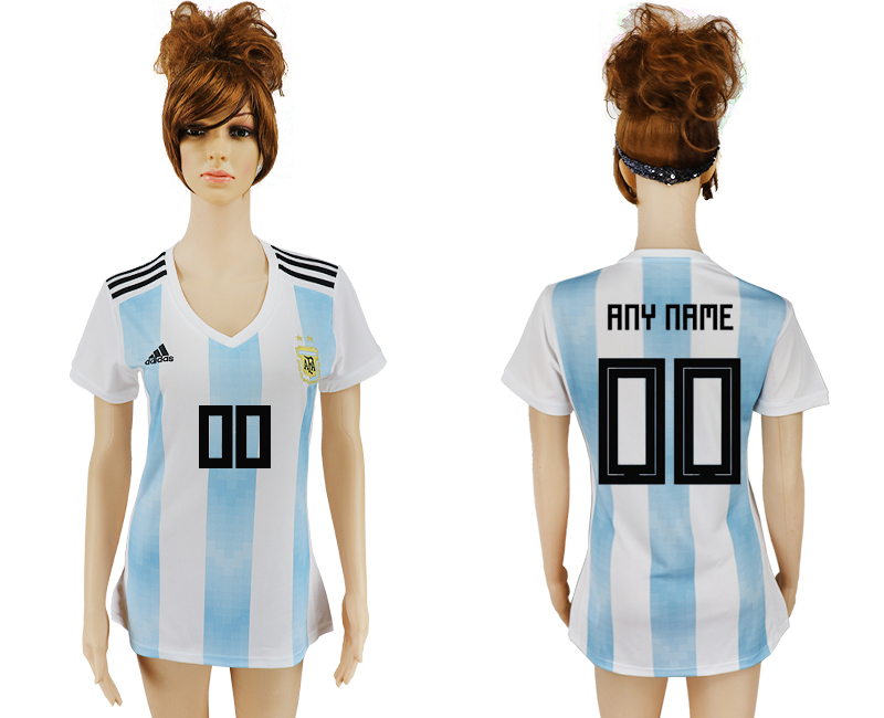 Maillot de femmes par cher Argentina YOUR NAME 2018 FIFA World C